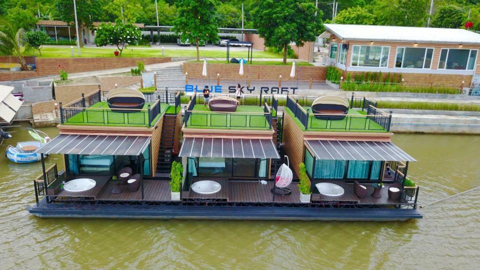 Blue Sky Raft At Kanchanaburi Hotel Exterior photo